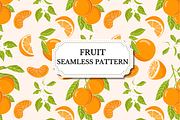 Orange Seamless Pattern, a Pattern Graphic by wind mill (Thumbnail 1 of 4)
