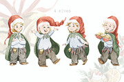 Elves. Cheerful tea party, an Illustration by Love Watercolor Store (Thumbnail 3 of 6)