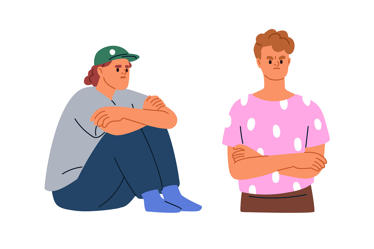 Angry people with negative emotions, a Person Illustration by Good Studio