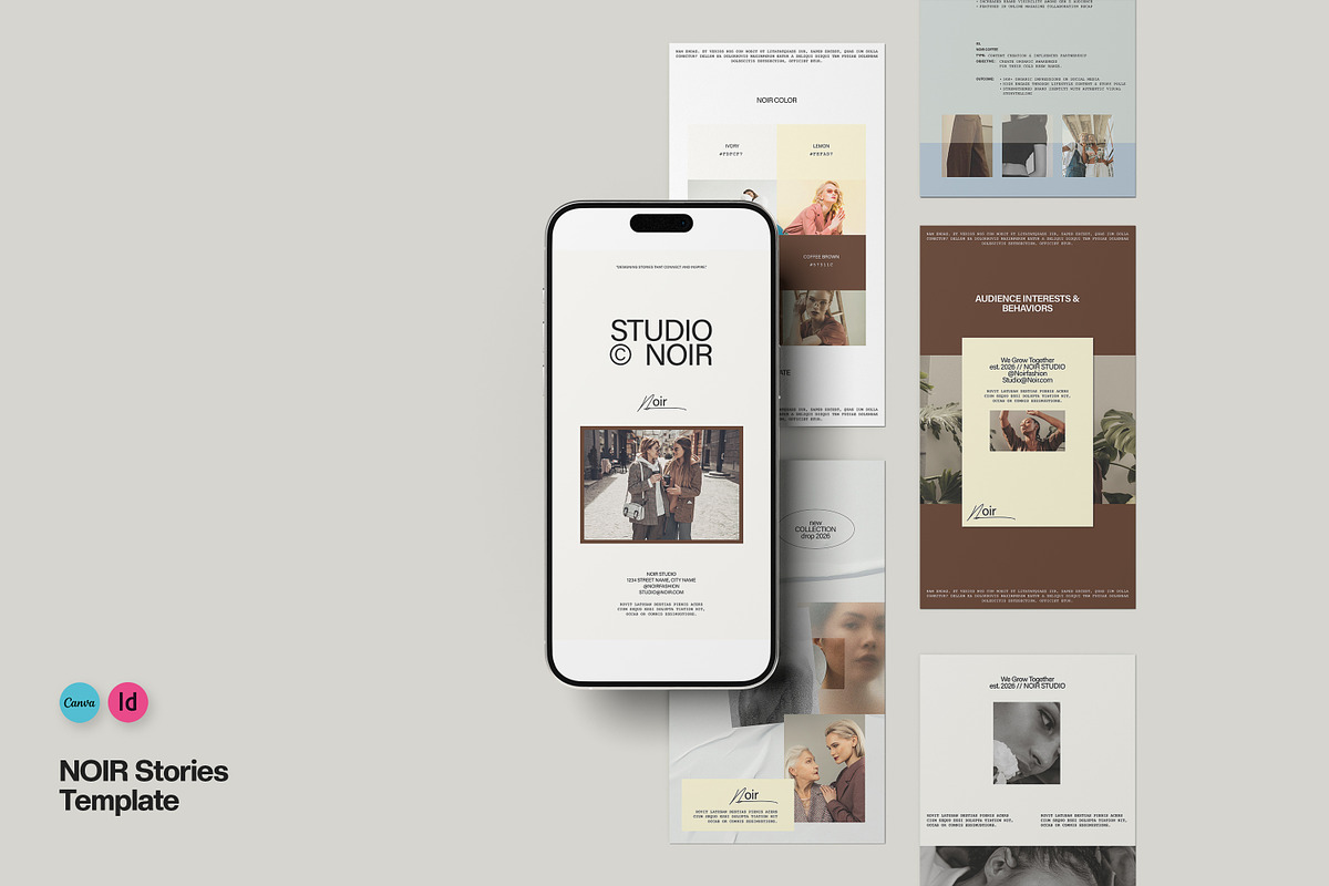 NOIR | Stories Template