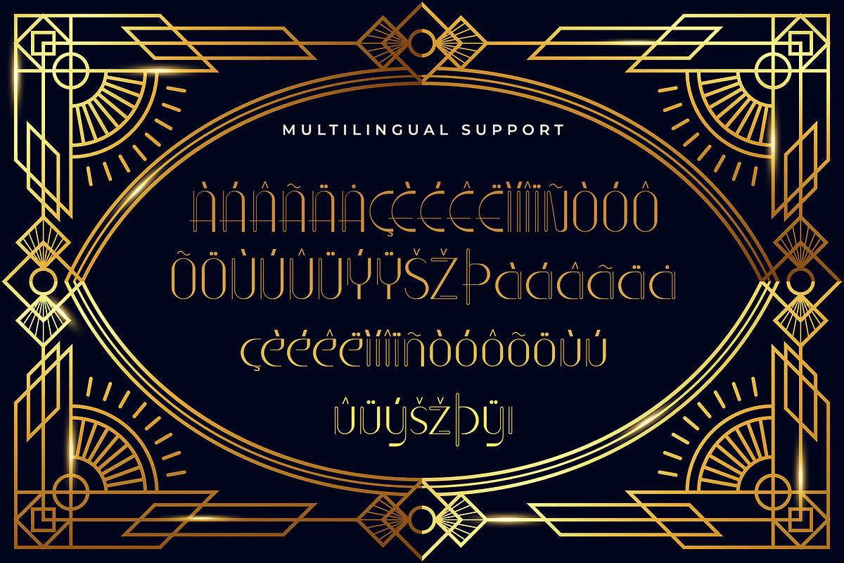 Bristal - Modern Art Deco Font, a Handwritten Font by overlaytemplates (Photo 5 of 5)