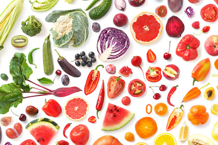 Composition of food containing above, abstract, and background