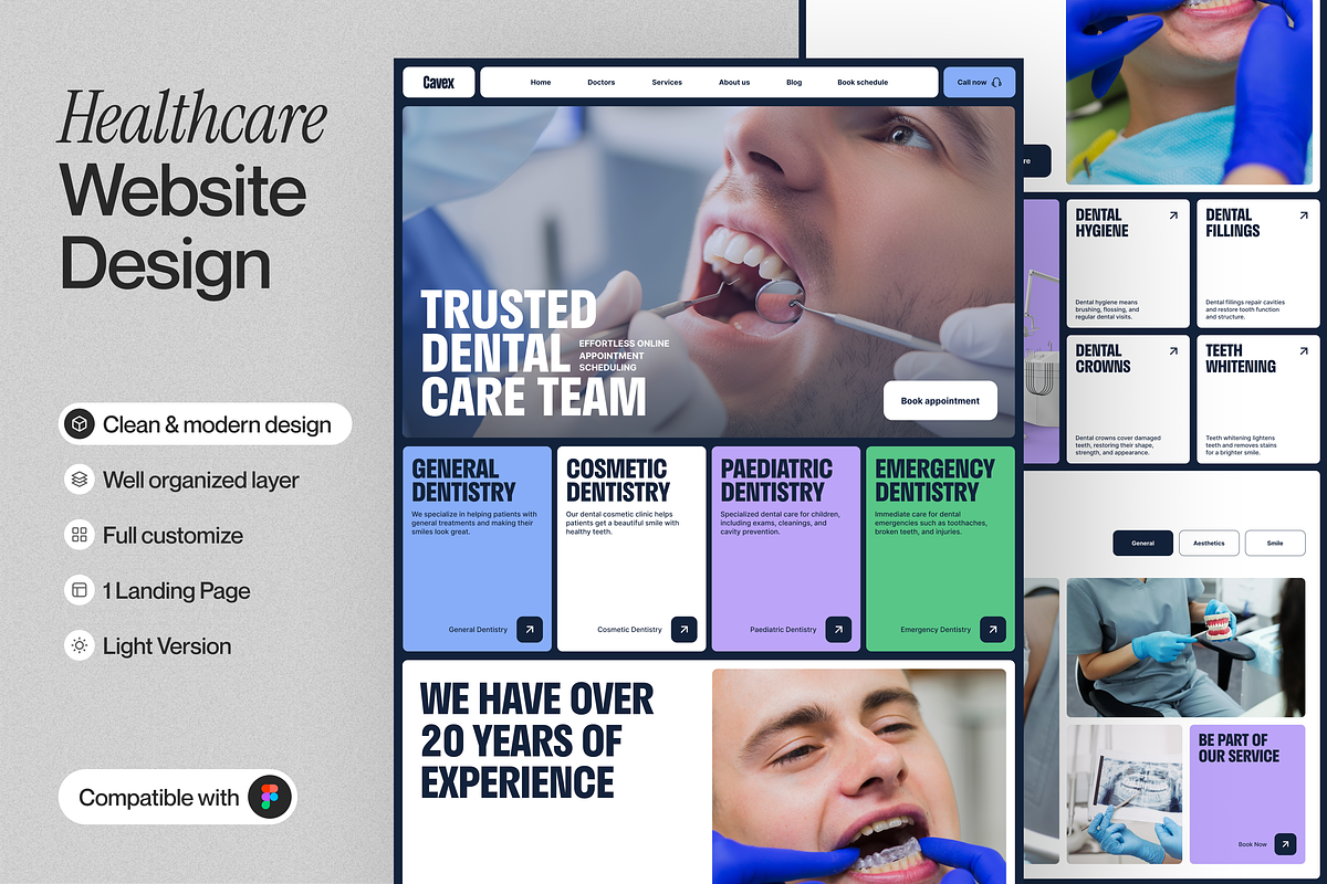 Healthcare Landing Page, a Websites & App Template by sajon.co