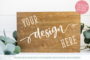 Wood Sign Mockup - Wedding Botanical, a Product Mockup by Harbor Design Co (Thumbnail 1 of 2)