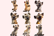 Hyenas PNG Clipart Bundle, a Graphic by M9 Design (Thumbnail 4 of 10)