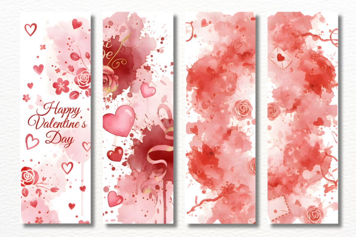 Valentine Bookmarks Png Bundle, a Graphic by Markicha Art (Photo 5 of 10)