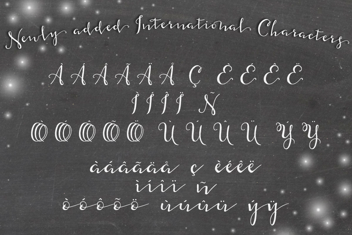 Ola Moon Typeface preview 3