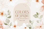Colors of Spring watercolor flowers, an Illustration by Angele Kamp (Thumbnail 1 of 11)