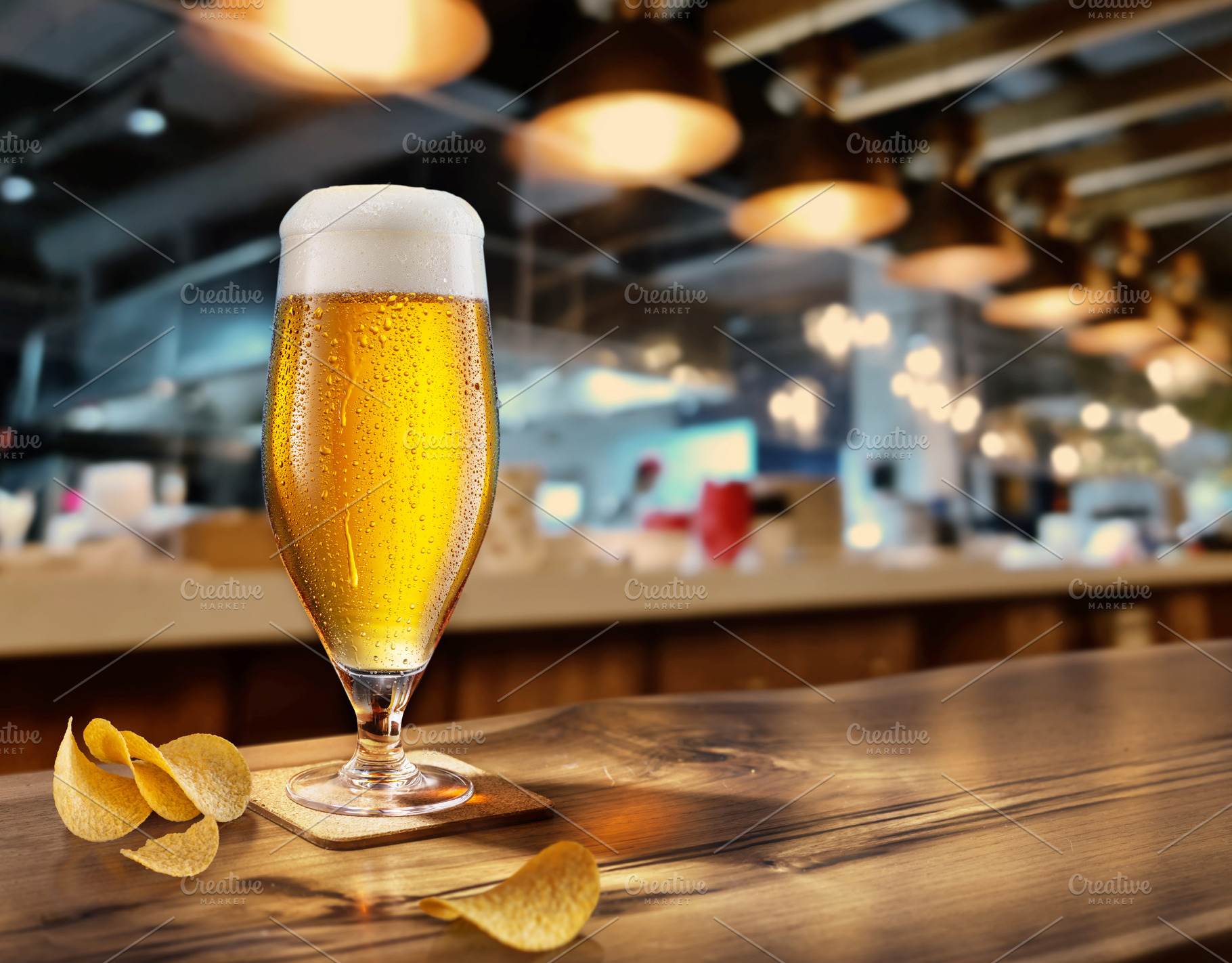 Cooled glass of beer, a Food & Drink Photo by Volff