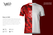 Short Sleeve Jersey Set Mockup, a Shirt Mockup by Mildstudio (Thumbnail 4 of 9)