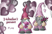 Valentine gnomes png clipart, an Illustration by KupalinaArt (Thumbnail 1 of 5)