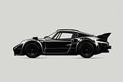 Sports Car Silhouette bundle, an Illustration by yasushie (Thumbnail 9 of 9)