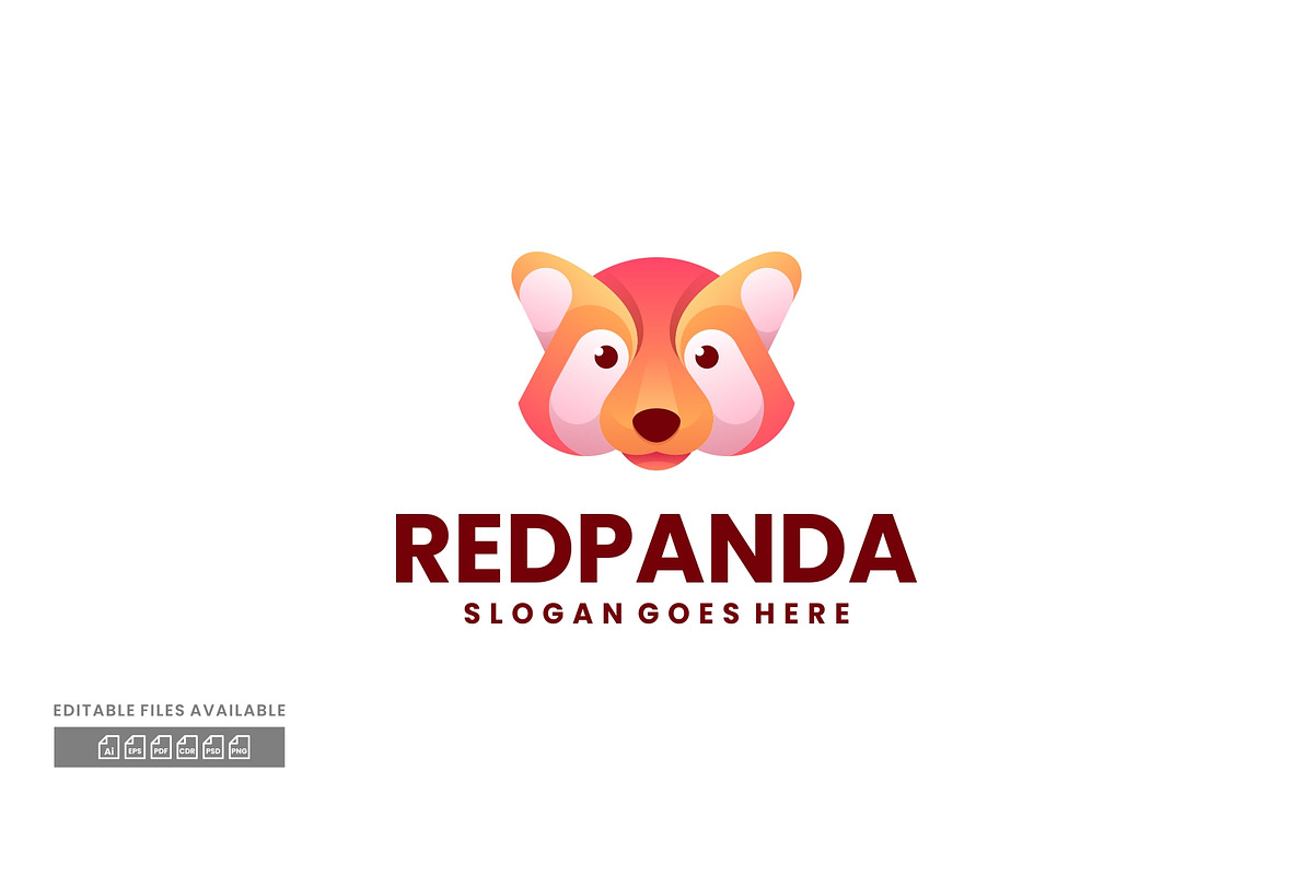 Red Panda Gradient Colorful Logo, a Branding & Logo Template by ivan_artnivora