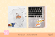 Japanese Foodie Bunny Clipart Set, an Animal Illustration by Blumensdiary (Thumbnail 5 of 6)