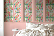 Wallpaper Bedroom Scene  Mockup, a Product Mockup by Nora Gad (Thumbnail 12 of 24)