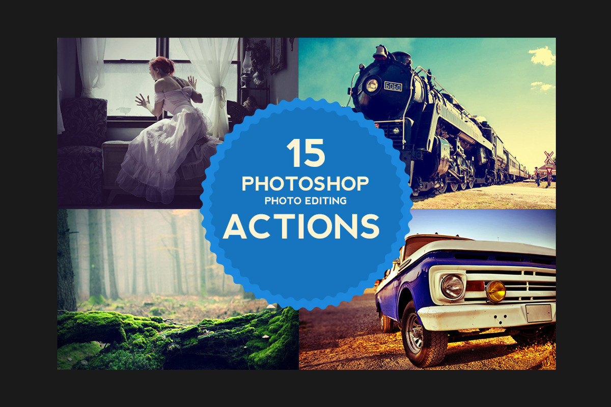 15 Photoshop Photo Editing Actions, an Action Add-On by M K GRAPHICS (Photo 1 of 5)