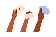 Hands with heart, star, emoji symbol, a Person Illustration by Good Studio (Thumbnail 15 of 25)
