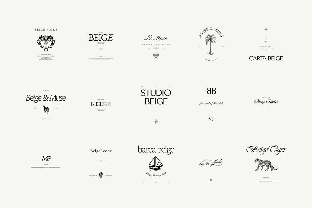 BEIGE | Logo Collection, a Branding & Logo Template by Duet Atelier (Photo 8 of 12)