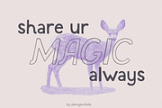 Lily Dusk whimsical display typeface, a Handwritten Font by alenaganzhela (Thumbnail 5 of 11)