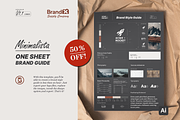 Minimalista I One Sheet Brand Guide, a Branding & Logo Template by Brand_x Supply Co. (Thumbnail 1 of 9)