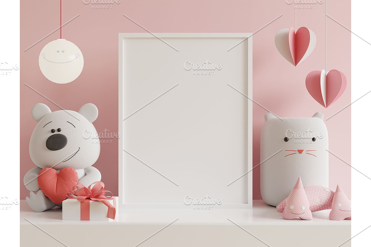 Kids frame mockup 010, a Household Mockup by vanitjan (Photo 2 of 2)