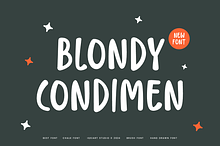 Blondy Condimen Chalk Marker Font