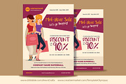 3 Fashion Sales & Events Flyers, a Flyer Template by Marco Zenki (Thumbnail 2 of 5)
