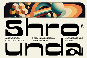 UT Shrounda - Reverse Contrast Font