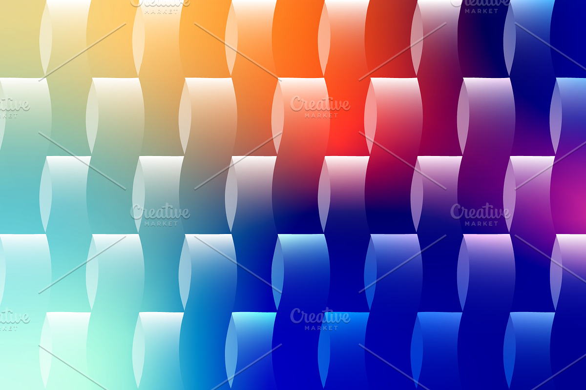 Wavy Gradient Block Pattern, a Background Graphic by Design Store (Photo 3 of 3)
