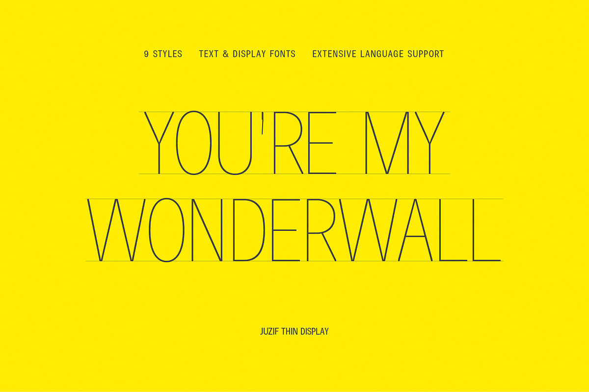 Juzif Black (Single Display Font), a Sans Serif Font by Lella7 (Photo 15 of 18)