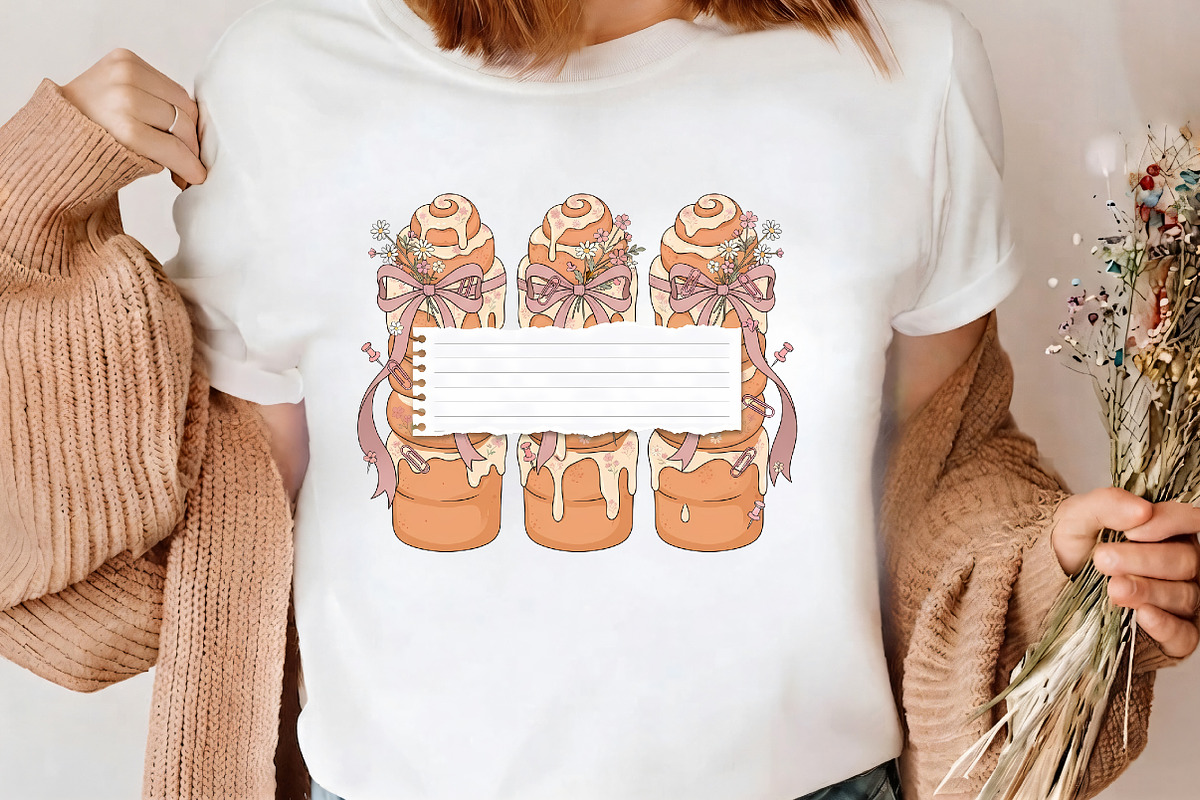 Custom Name Cinnamon Rolls PNG, a Seasonal Illustration by CrexoraLab (Photo 3 of 4)