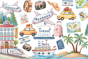 Summer Travel Planner Graphics, an Illustration by MockupWizard (Thumbnail 1 of 5)
