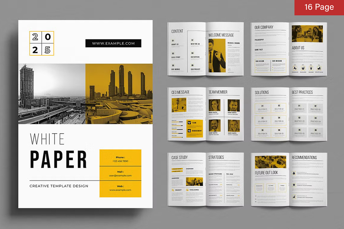 White Paper Bundle, a Brochure Template by ContestDesign (Photo 21 of 30)