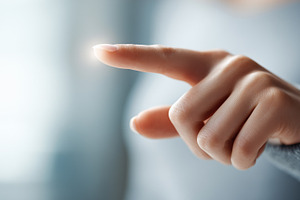Close up of a hand reaching out with, a Technology Photo by MistyDay