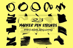 Marker pen Strokes