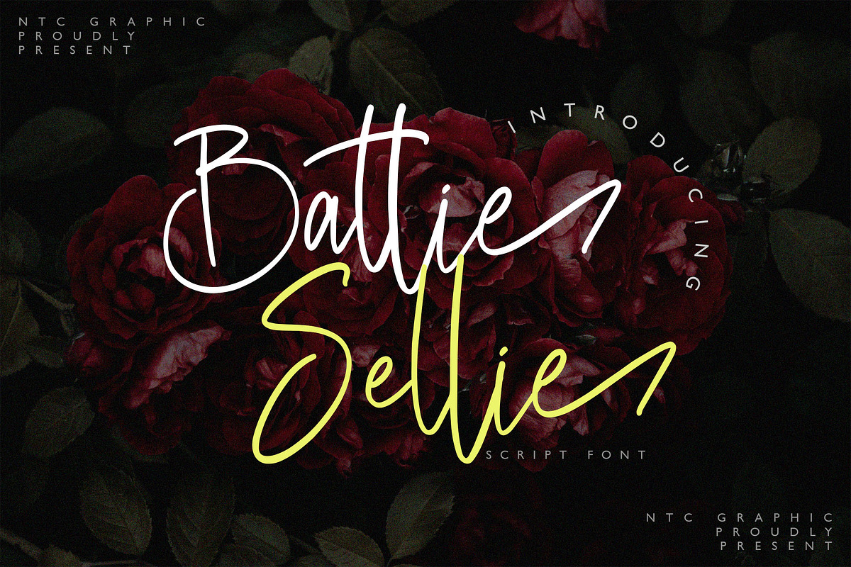 Battie Sellie - Script Font, a Script Font by NTC Graphic (Photo 1 of 7)