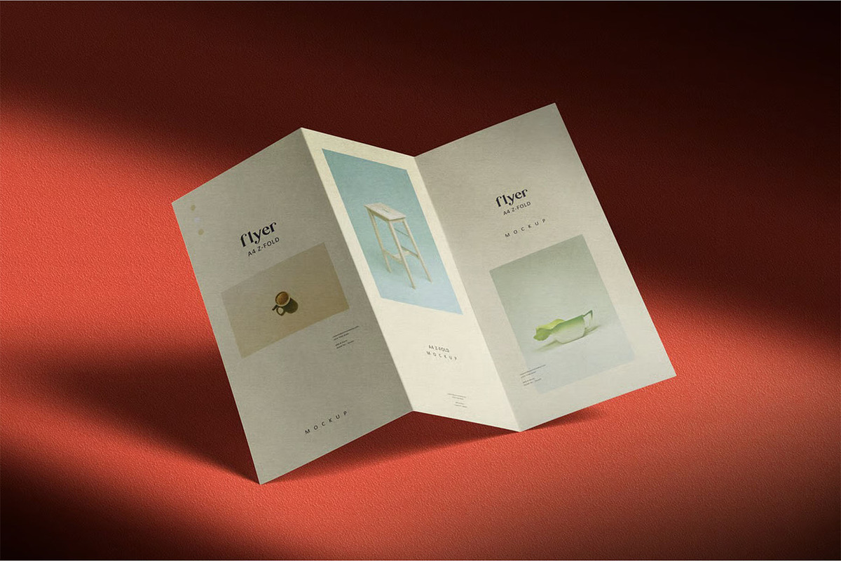 Trifold Mockup, an Advertising Mockup by megostudi0 (Photo 6 of 7)
