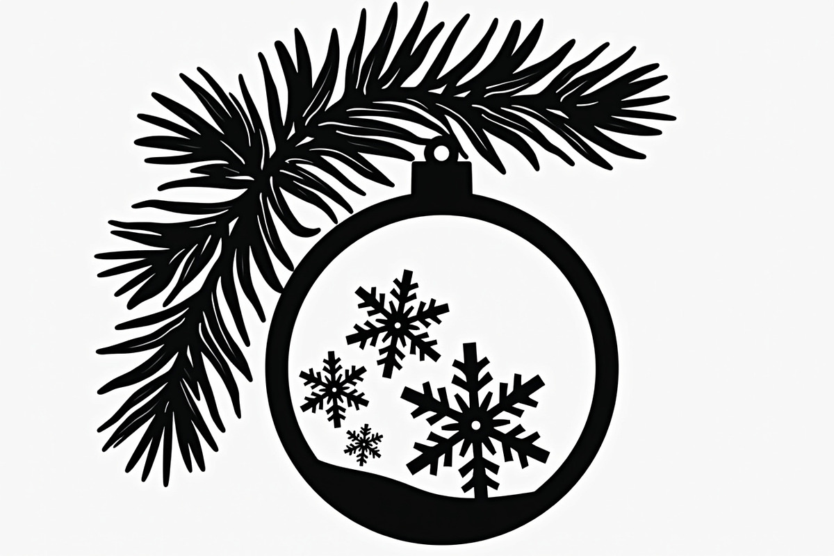 Christmas Ornament Laser Cut Design, a Graphic by musafir_fashion (Photo 6 of 16)