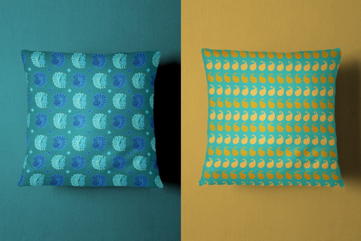 10 seamless indian patterns, a Pattern Graphic by Swathi Kirthyvasan (Photo 3 of 7)