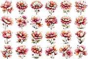 Whimsical Flowers Spring Clipart Bun, an Illustration by DreamPrint404 (Thumbnail 2 of 6)