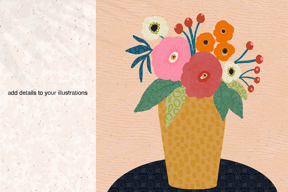 Texture Pattern Brushes, a Brush Add-On by Sweet Fig (Photo 5 of 10)