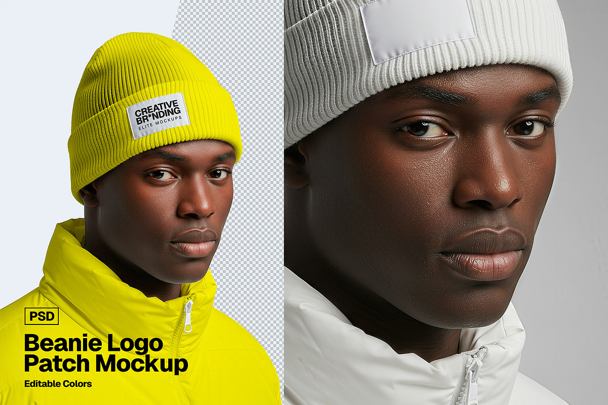 Beanie Logo Patch Mockup, a Hat Mockup by Elite Mockups (Photo 2 of 3)