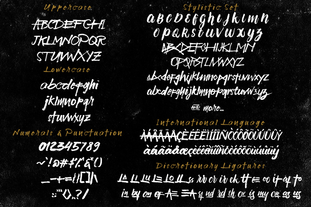 HajarBleh Brush Font preview 2
