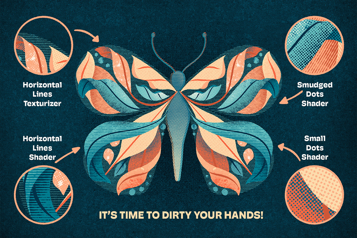 Dirty Halftones Brush Set, a Brush Add-On by Shoutbam (Photo 2 of 11)