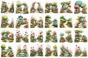 Whimsical Summer Pathway Clipart, an Illustration by Craft Nest (Thumbnail 6 of 12)