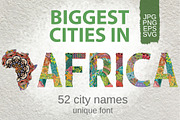 Biggest cities in Africa, an Object Graphic by Watercolor fantasy (Thumbnail 1 of 5)