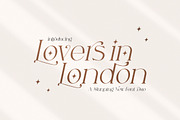 Lovers in London Serif Duo, a Serif Font by Salt & Pepper Designs (Thumbnail 1 of 11)