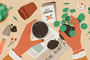 House plant transplanting, an Object Illustration by Good Studio (Thumbnail 2 of 3)