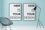 4 mockups interior loft style, a Print Template by FilL239 (Thumbnail 4 of 9)