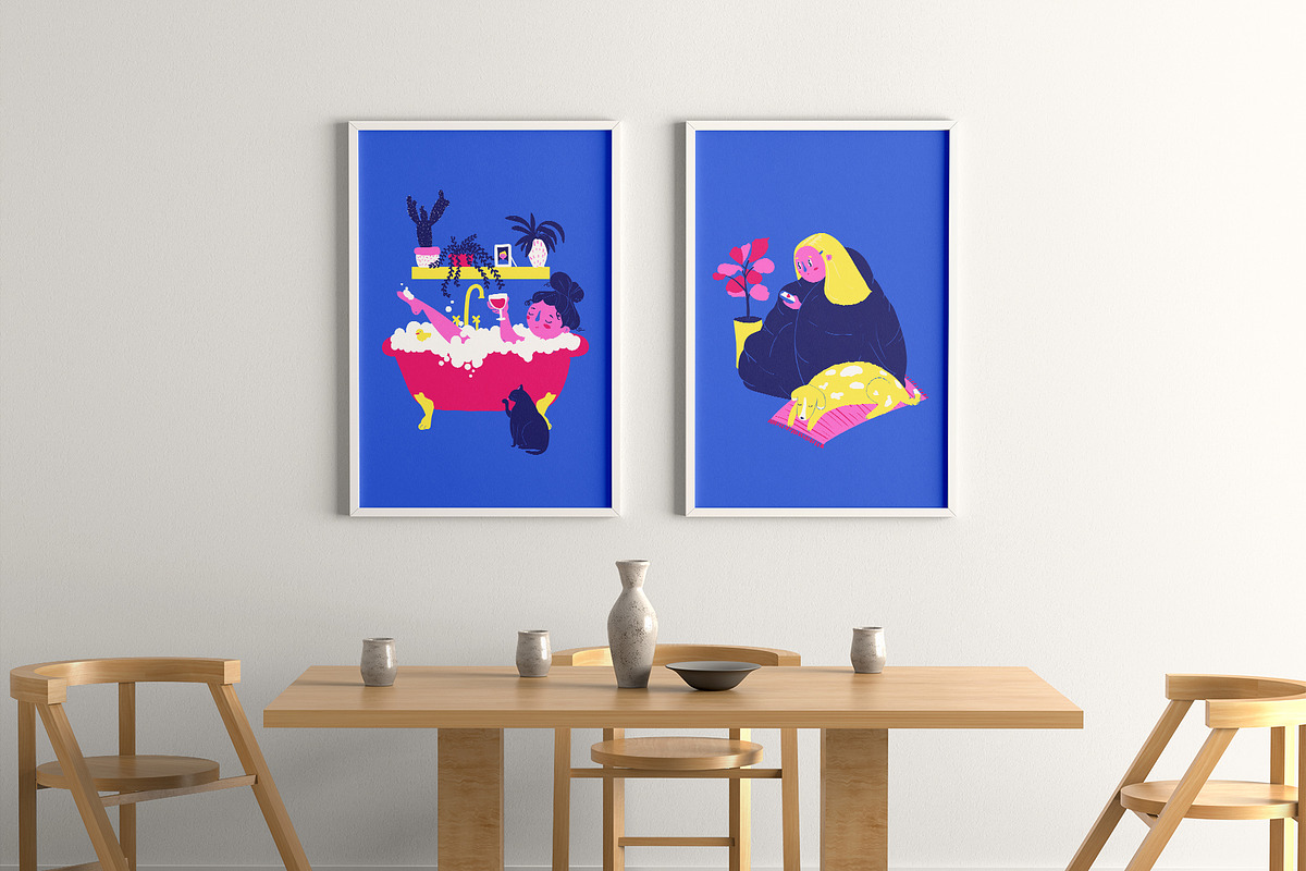 Girls: Patterns and Illustrations, a Pattern Graphic by marmarina (Photo 5 of 10)